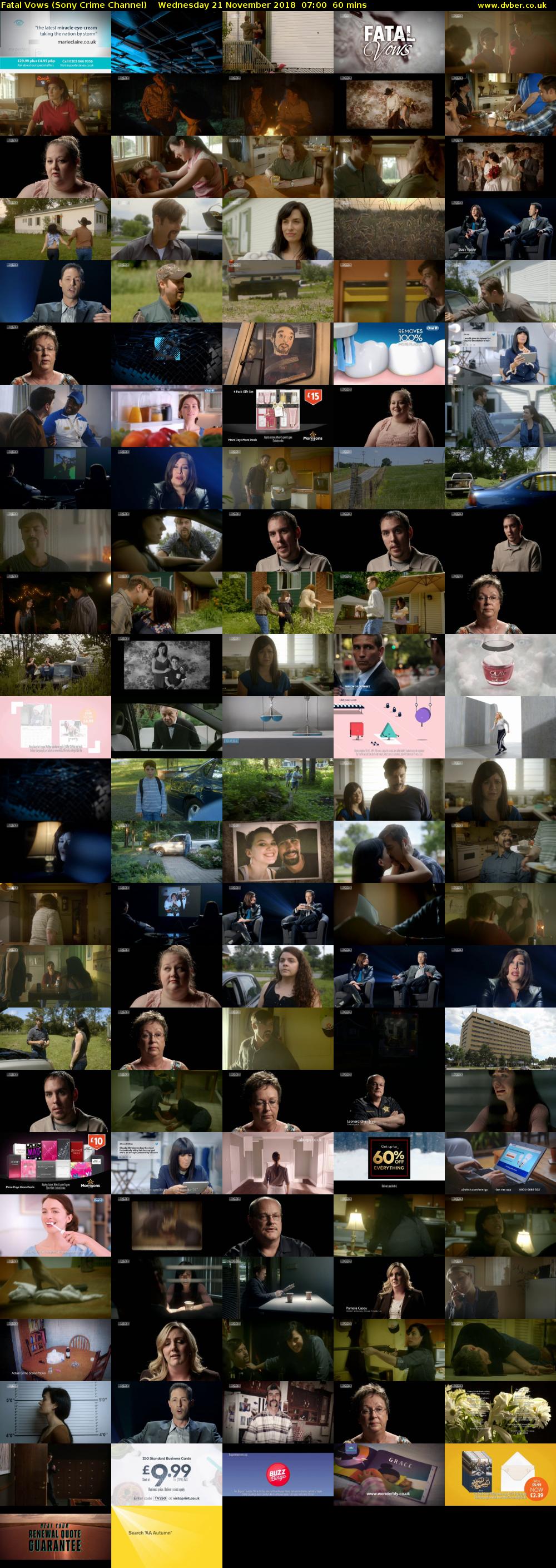 Fatal Vows (Sony Crime Channel) Wednesday 21 November 2018 07:00 - 08:00