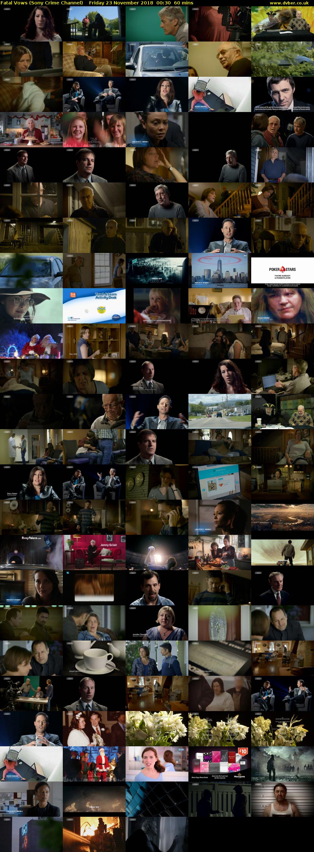 Fatal Vows (Sony Crime Channel) Friday 23 November 2018 00:30 - 01:30