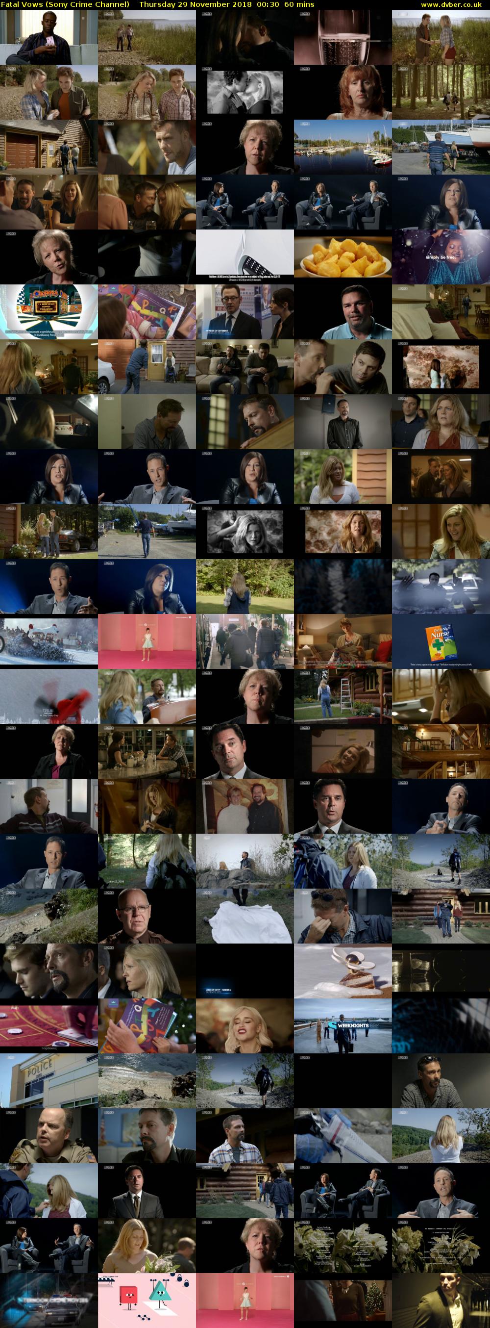 Fatal Vows (Sony Crime Channel) Thursday 29 November 2018 00:30 - 01:30