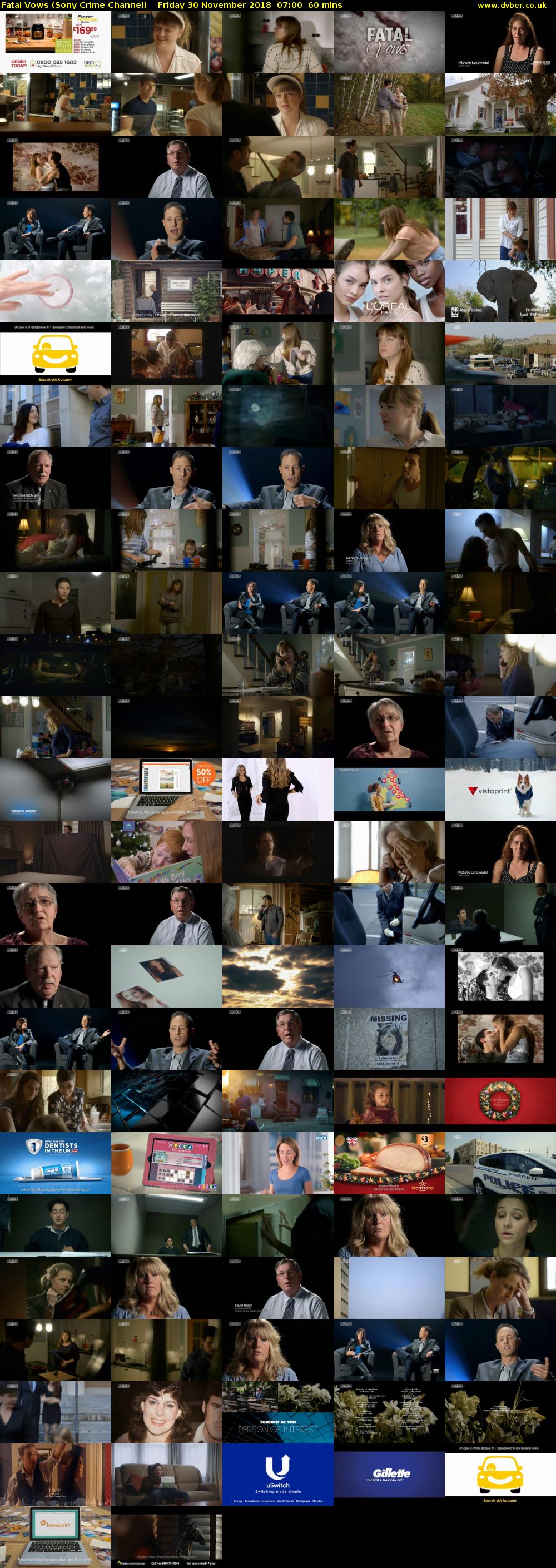 Fatal Vows (Sony Crime Channel) Friday 30 November 2018 07:00 - 08:00