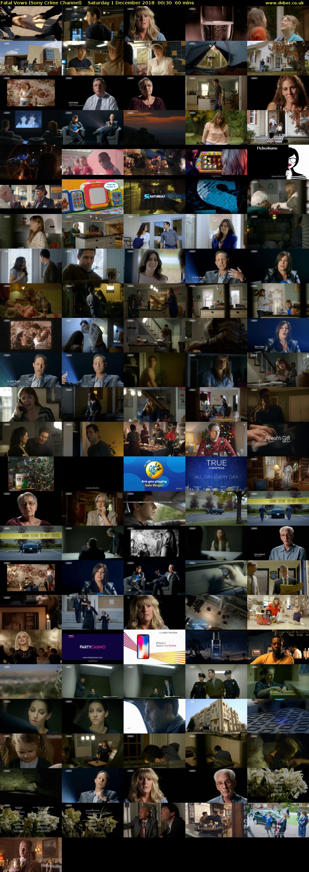 Fatal Vows (Sony Crime Channel) Saturday 1 December 2018 00:30 - 01:30