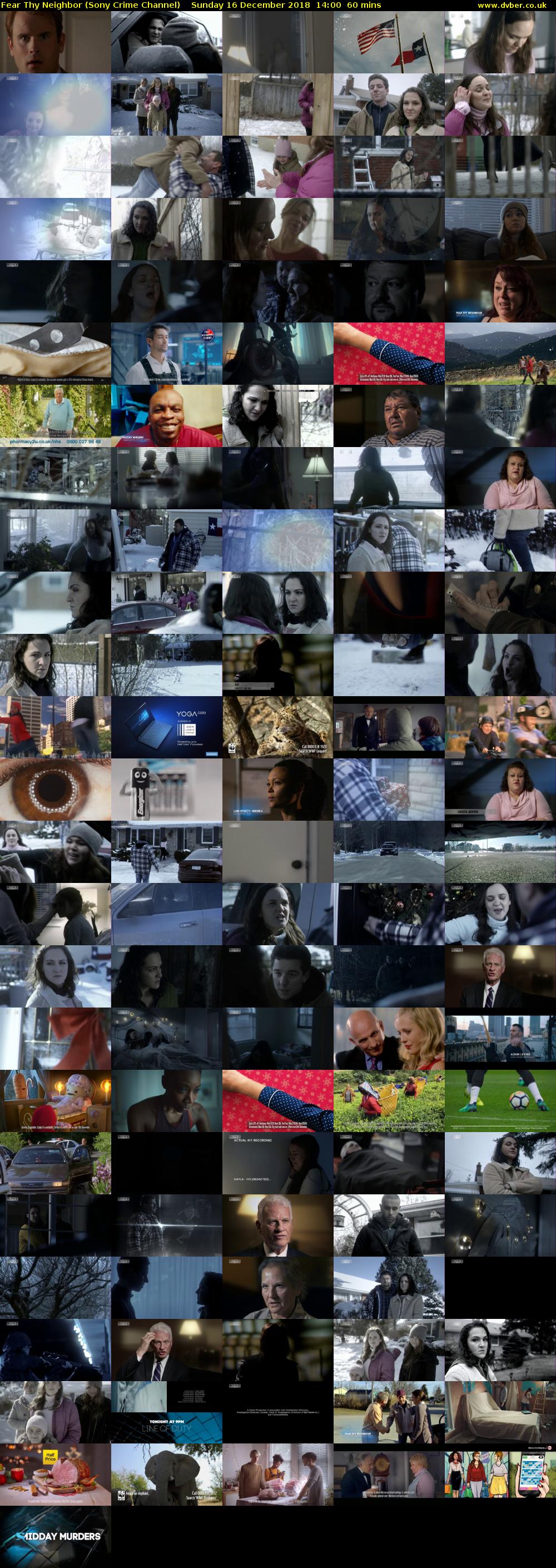 Fear Thy Neighbor (Sony Crime Channel) Sunday 16 December 2018 14:00 - 15:00