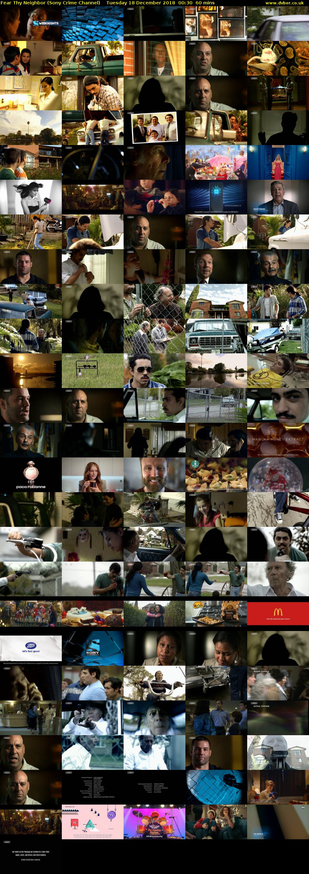 Fear Thy Neighbor (Sony Crime Channel) Tuesday 18 December 2018 00:30 - 01:30