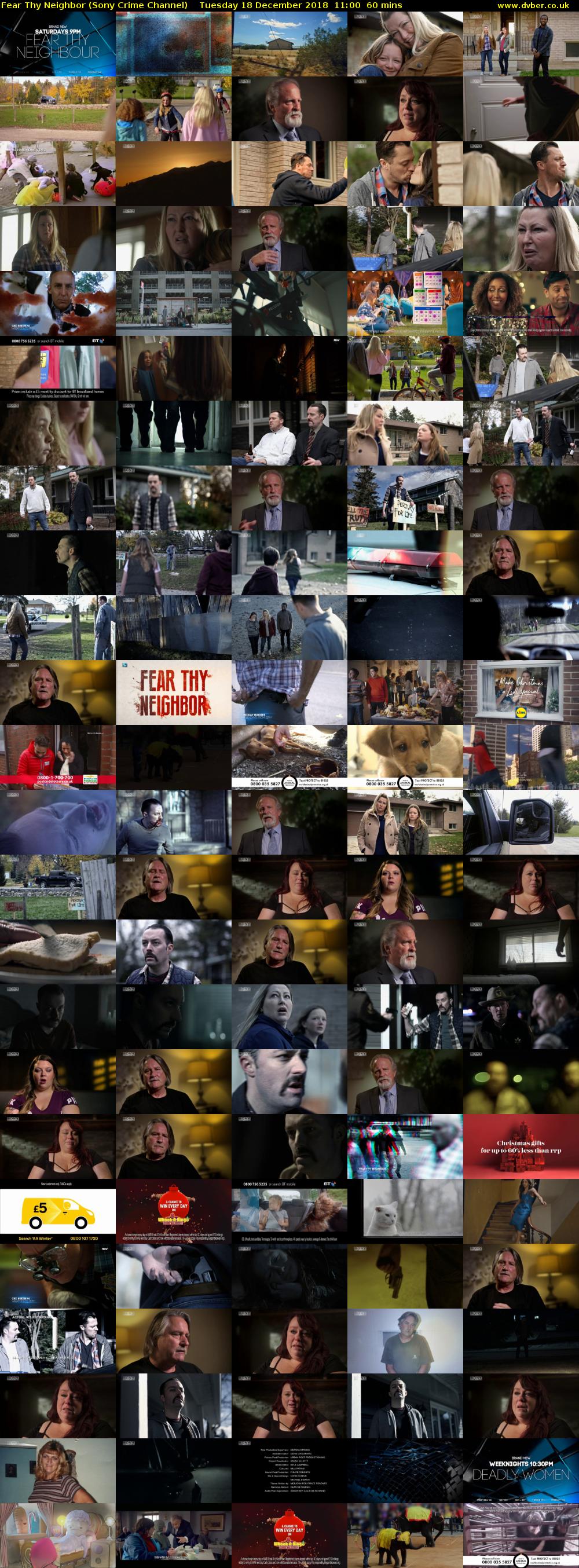 Fear Thy Neighbor (Sony Crime Channel) Tuesday 18 December 2018 11:00 - 12:00