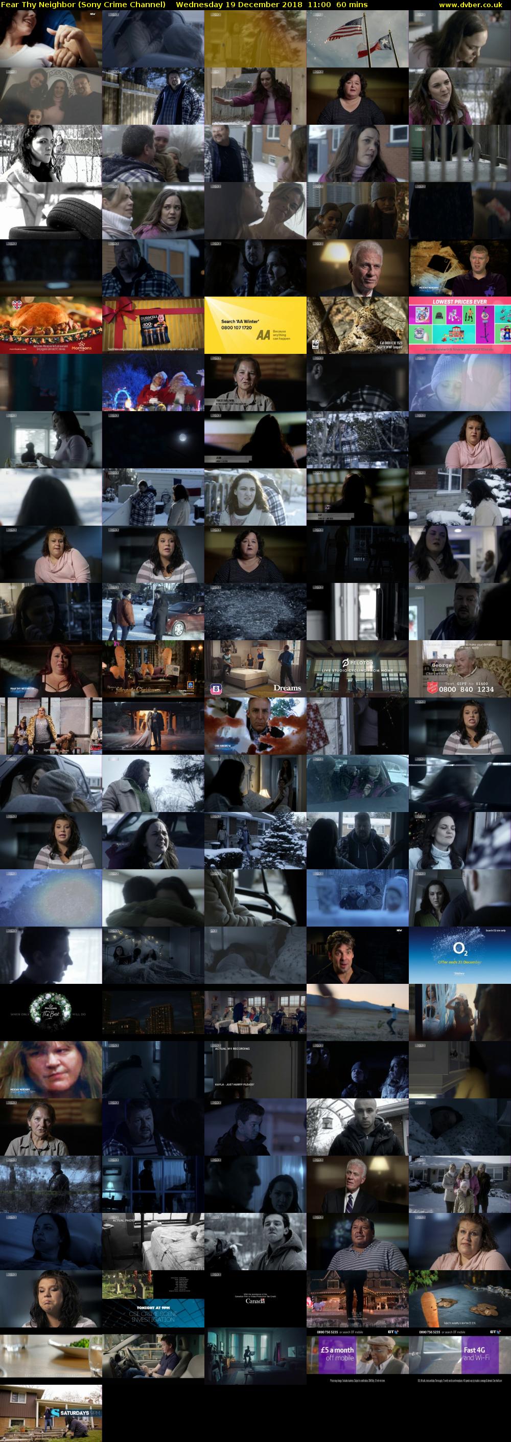 Fear Thy Neighbor (Sony Crime Channel) Wednesday 19 December 2018 11:00 - 12:00