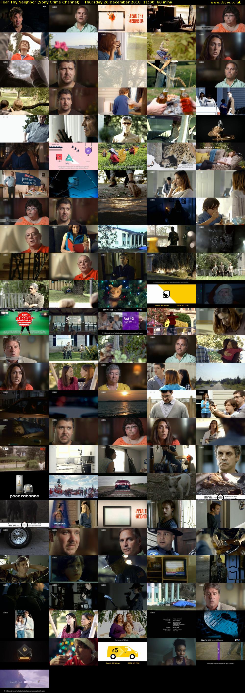 Fear Thy Neighbor (Sony Crime Channel) Thursday 20 December 2018 11:00 - 12:00
