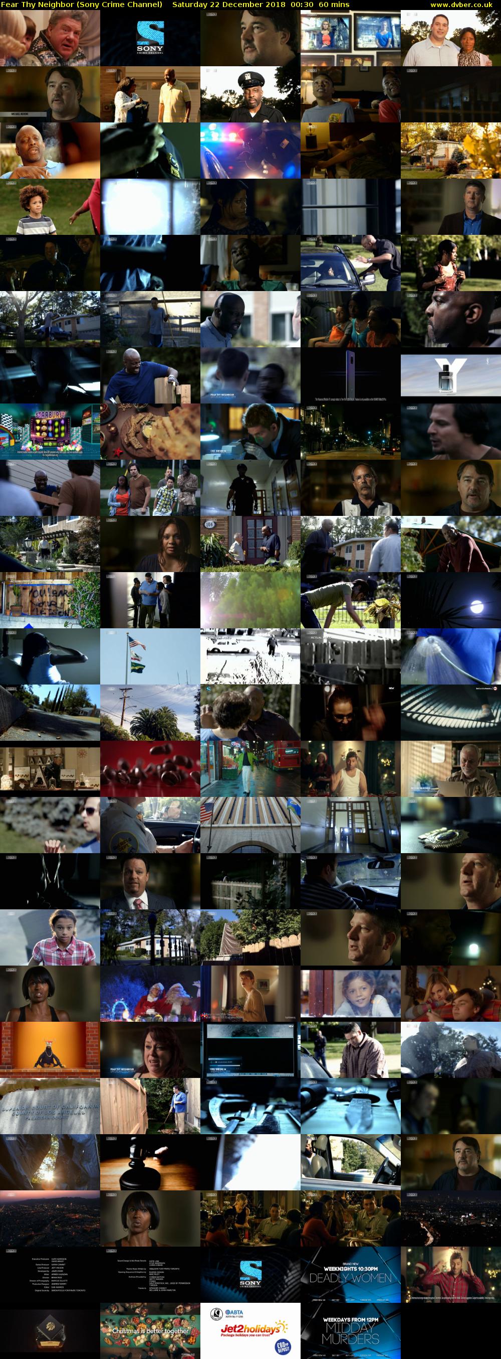 Fear Thy Neighbor (Sony Crime Channel) Saturday 22 December 2018 00:30 - 01:30