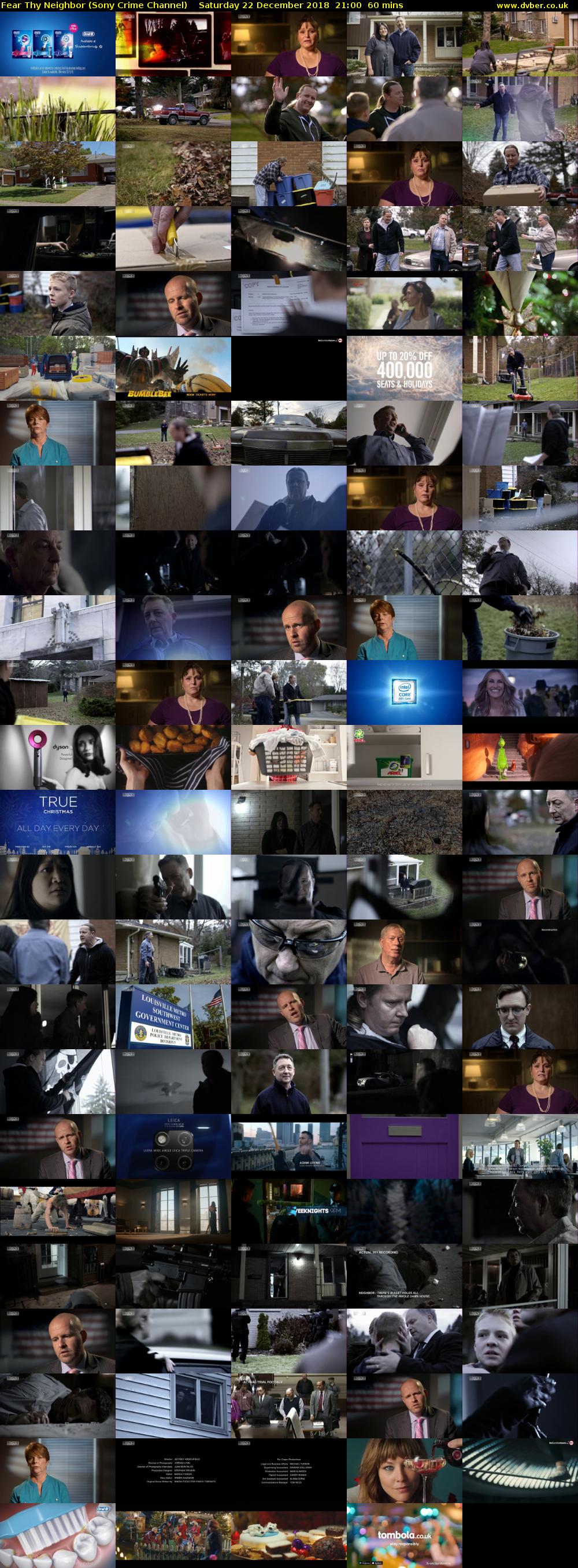 Fear Thy Neighbor (Sony Crime Channel) Saturday 22 December 2018 21:00 - 22:00