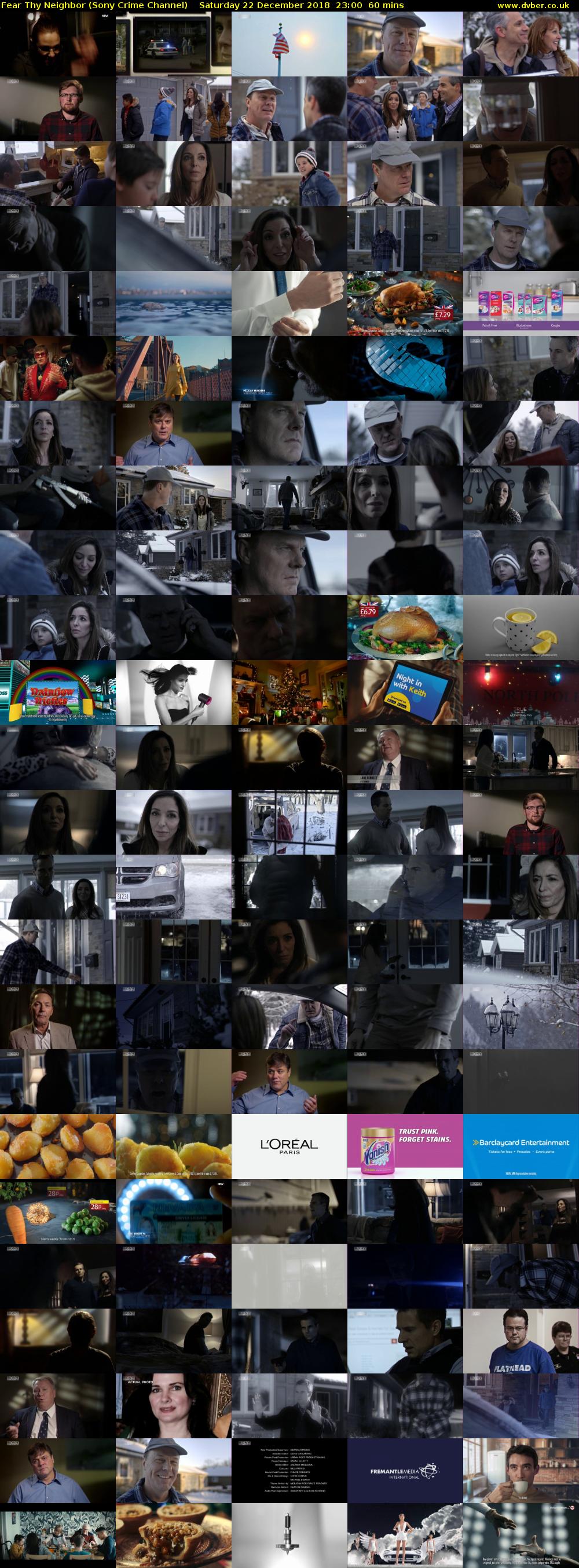 Fear Thy Neighbor (Sony Crime Channel) Saturday 22 December 2018 23:00 - 00:00