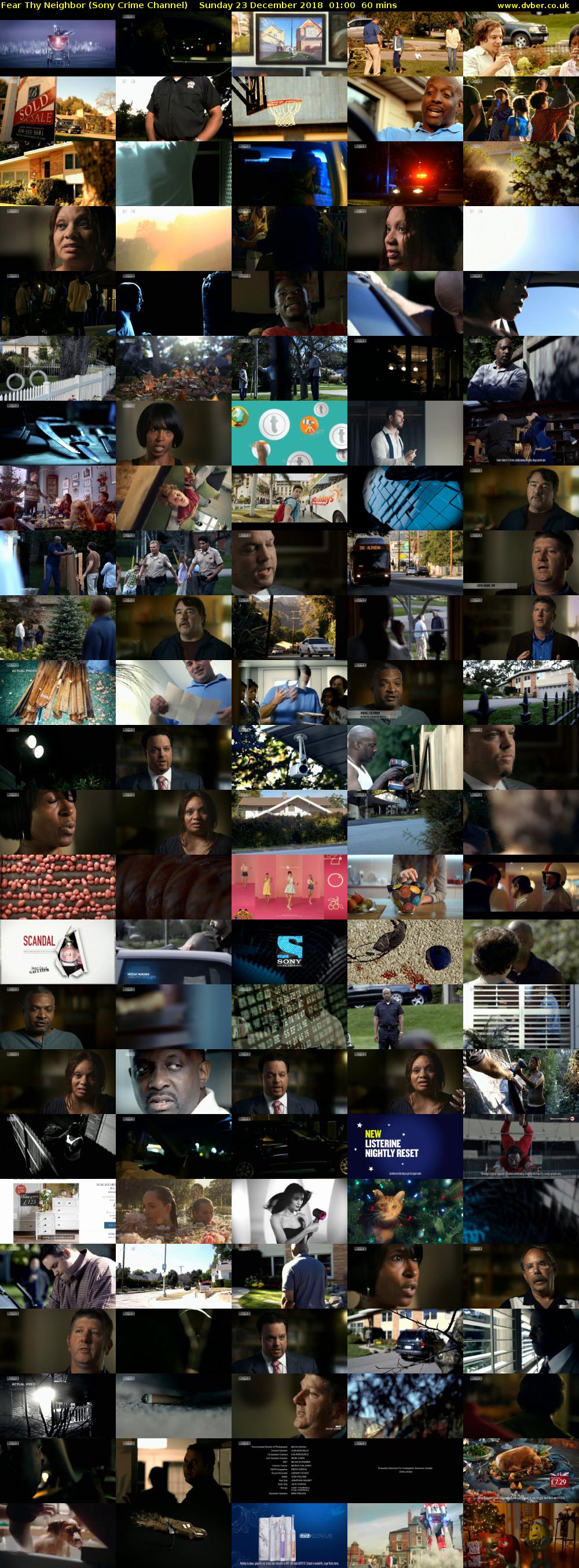 Fear Thy Neighbor (Sony Crime Channel) Sunday 23 December 2018 01:00 - 02:00