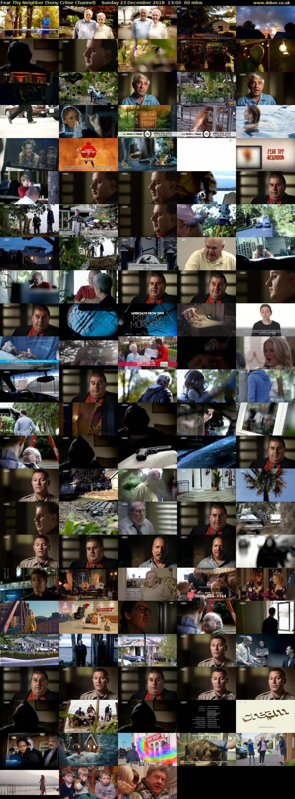 Fear Thy Neighbor (Sony Crime Channel) Sunday 23 December 2018 13:00 - 14:00