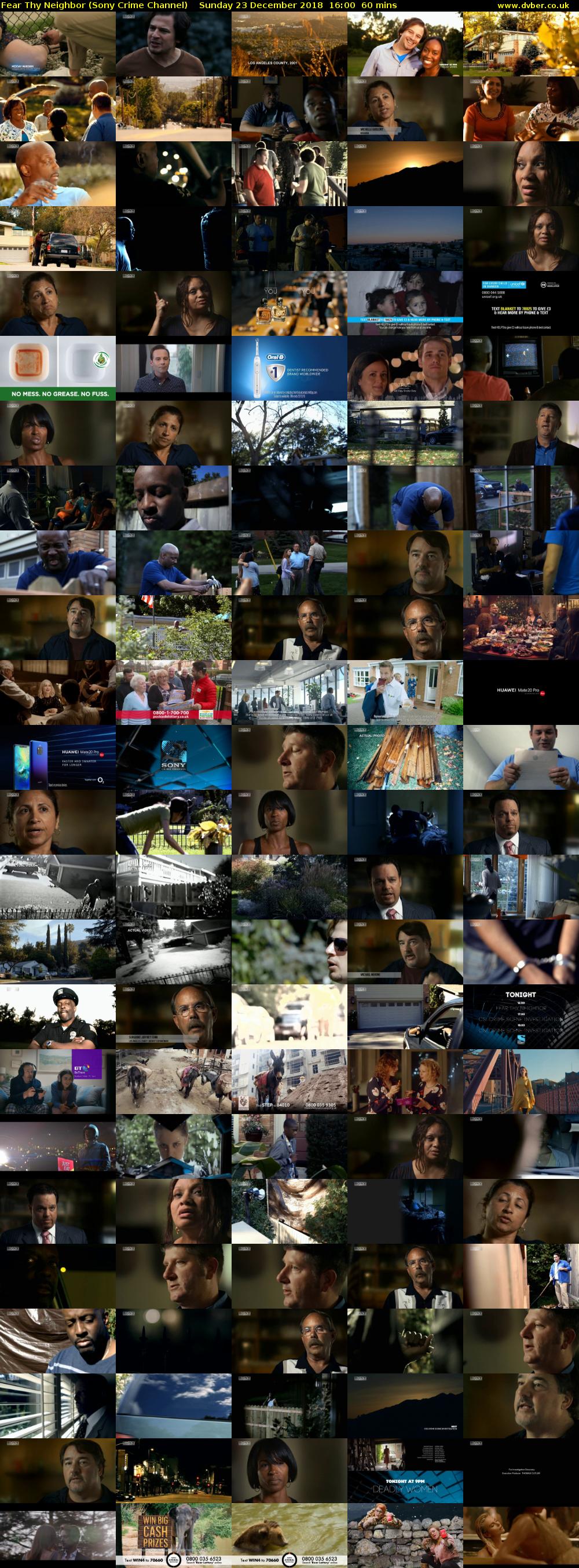 Fear Thy Neighbor (Sony Crime Channel) Sunday 23 December 2018 16:00 - 17:00