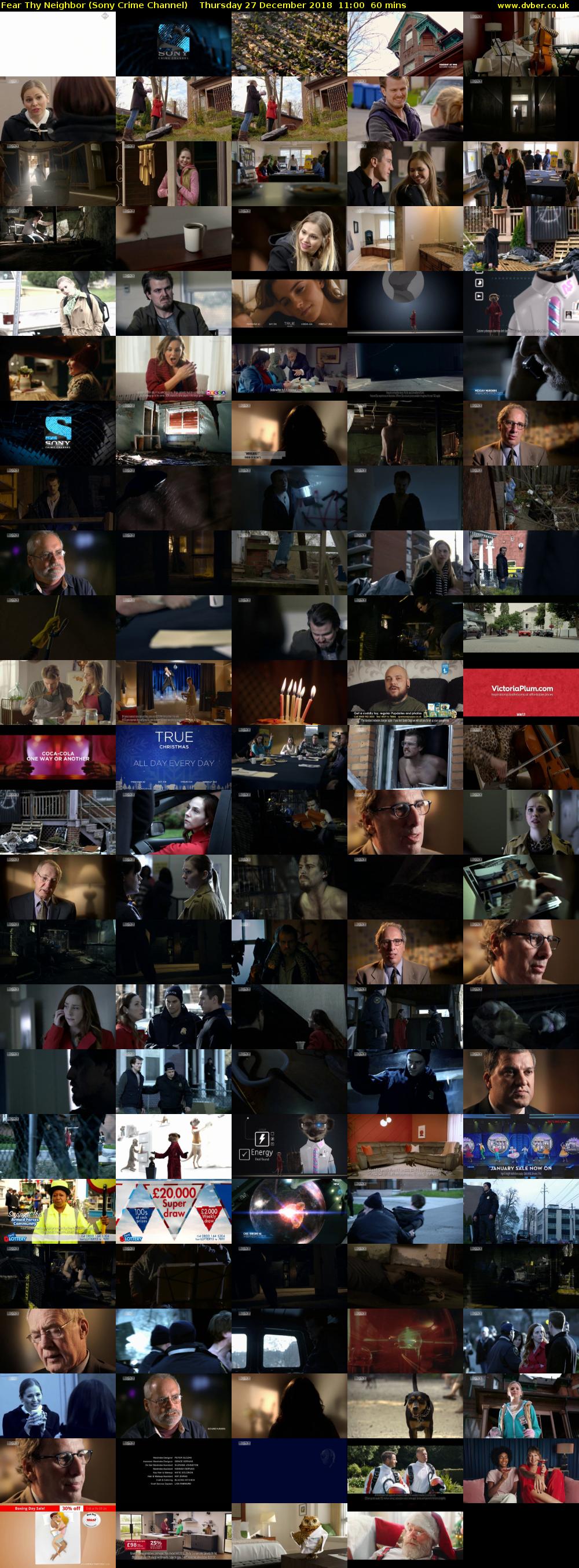 Fear Thy Neighbor (Sony Crime Channel) Thursday 27 December 2018 11:00 - 12:00