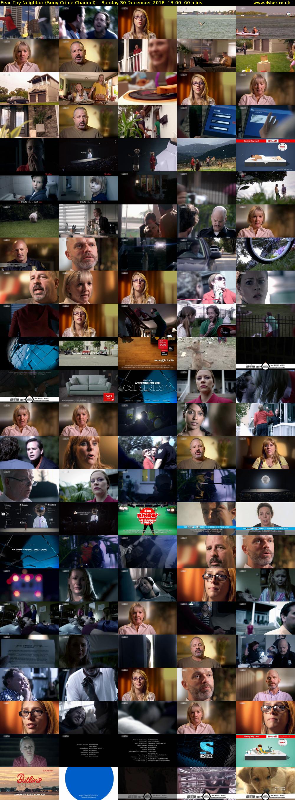 Fear Thy Neighbor (Sony Crime Channel) Sunday 30 December 2018 13:00 - 14:00