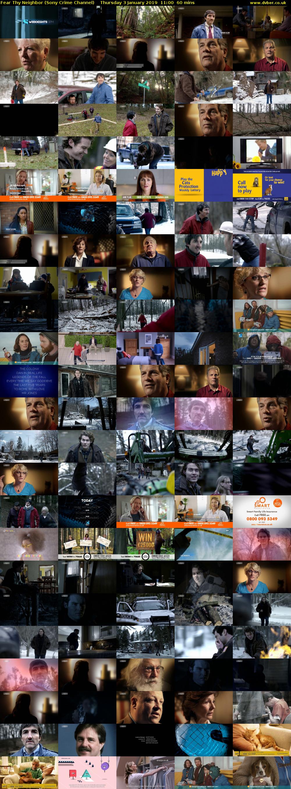 Fear Thy Neighbor (Sony Crime Channel) Thursday 3 January 2019 11:00 - 12:00