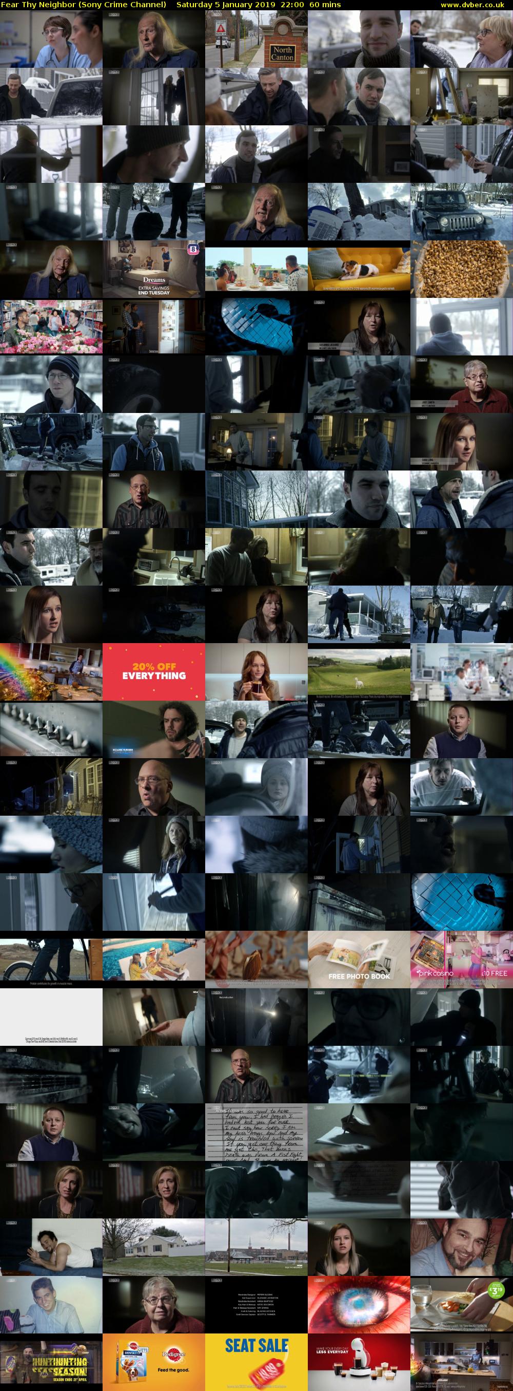 Fear Thy Neighbor (Sony Crime Channel) Saturday 5 January 2019 22:00 - 23:00