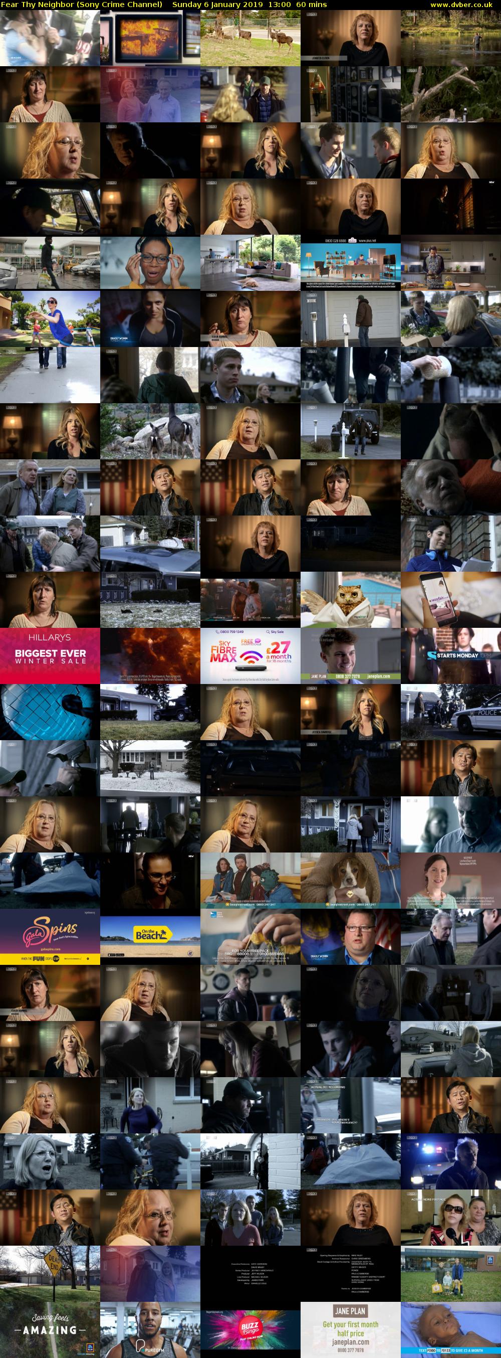 Fear Thy Neighbor (Sony Crime Channel) Sunday 6 January 2019 13:00 - 14:00