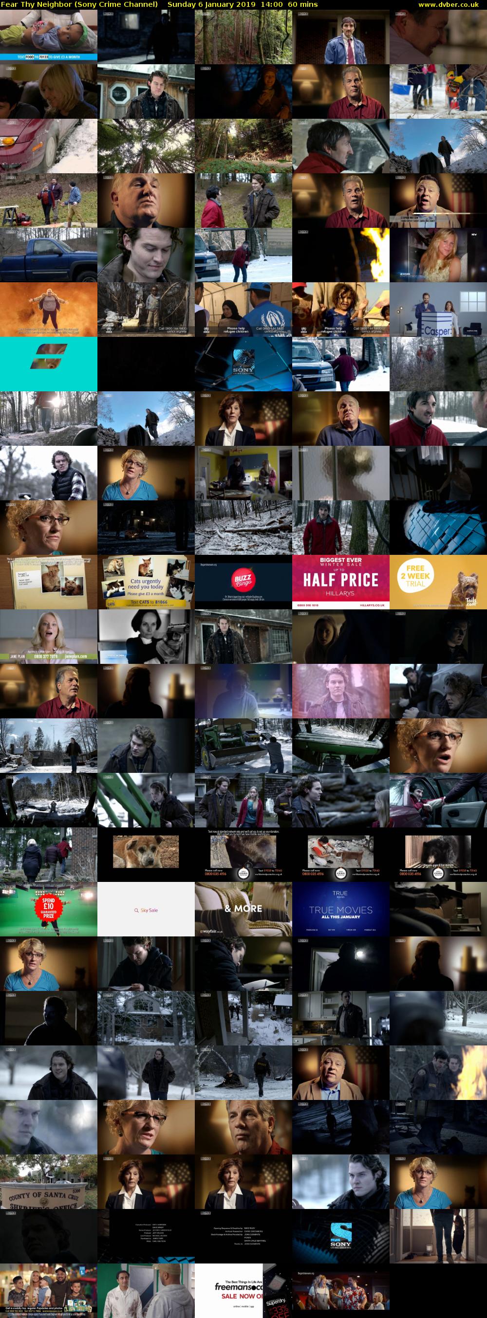 Fear Thy Neighbor (Sony Crime Channel) Sunday 6 January 2019 14:00 - 15:00