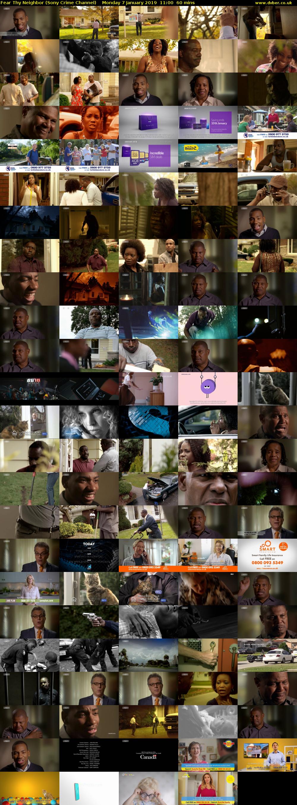 Fear Thy Neighbor (Sony Crime Channel) Monday 7 January 2019 11:00 - 12:00