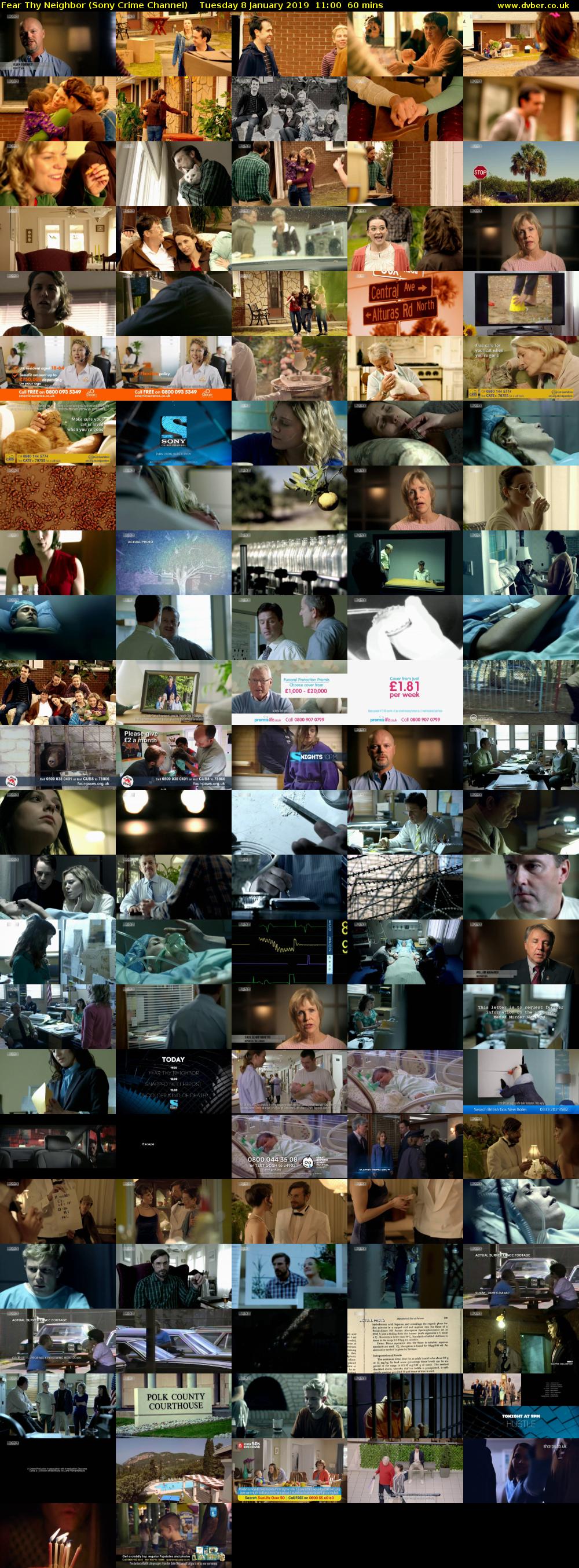 Fear Thy Neighbor (Sony Crime Channel) Tuesday 8 January 2019 11:00 - 12:00