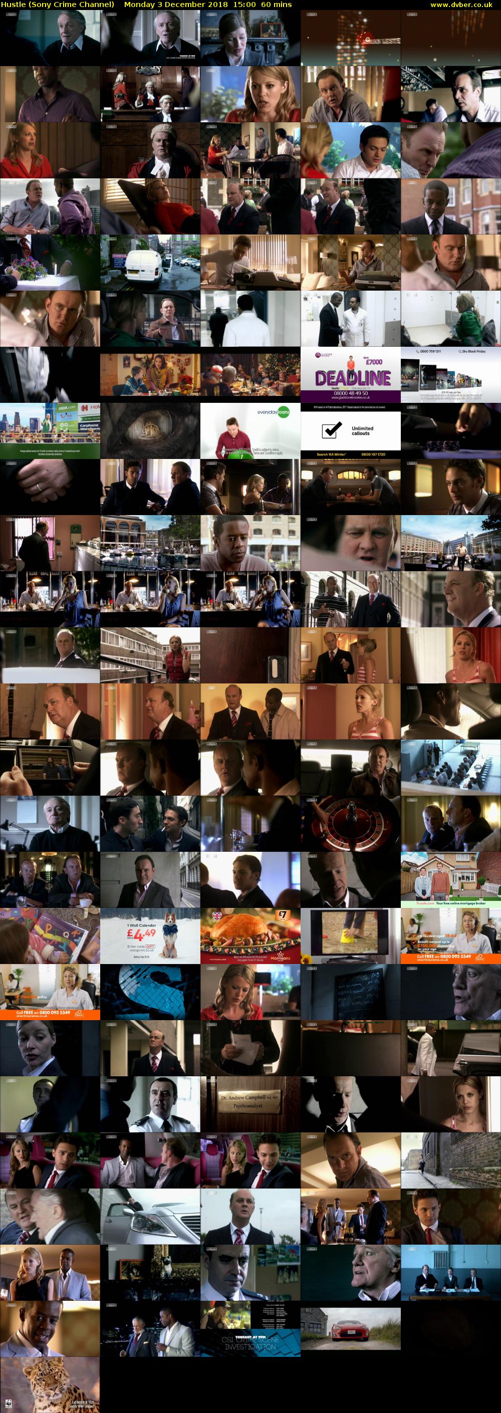 Hustle (Sony Crime Channel) Monday 3 December 2018 15:00 - 16:00