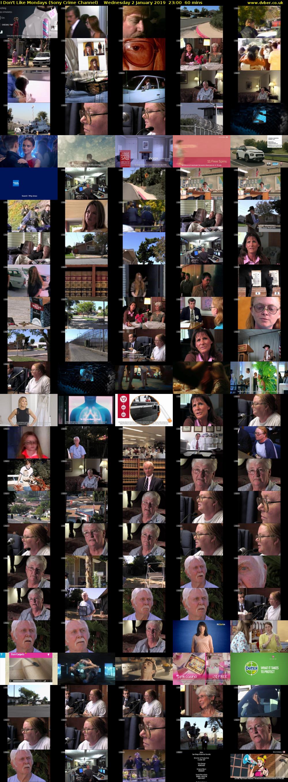 I Don't Like Mondays (Sony Crime Channel) Wednesday 2 January 2019 23:00 - 00:00