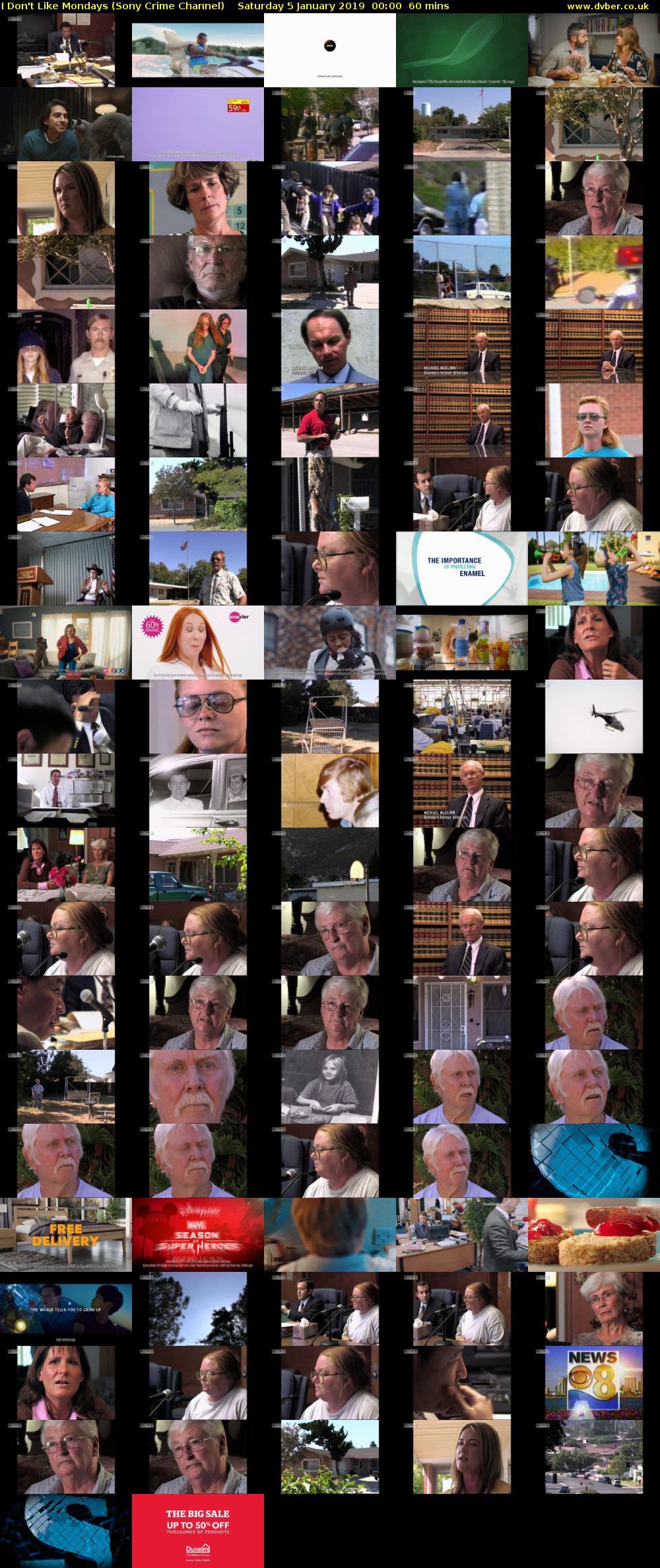 I Don't Like Mondays (Sony Crime Channel) Saturday 5 January 2019 00:00 - 01:00