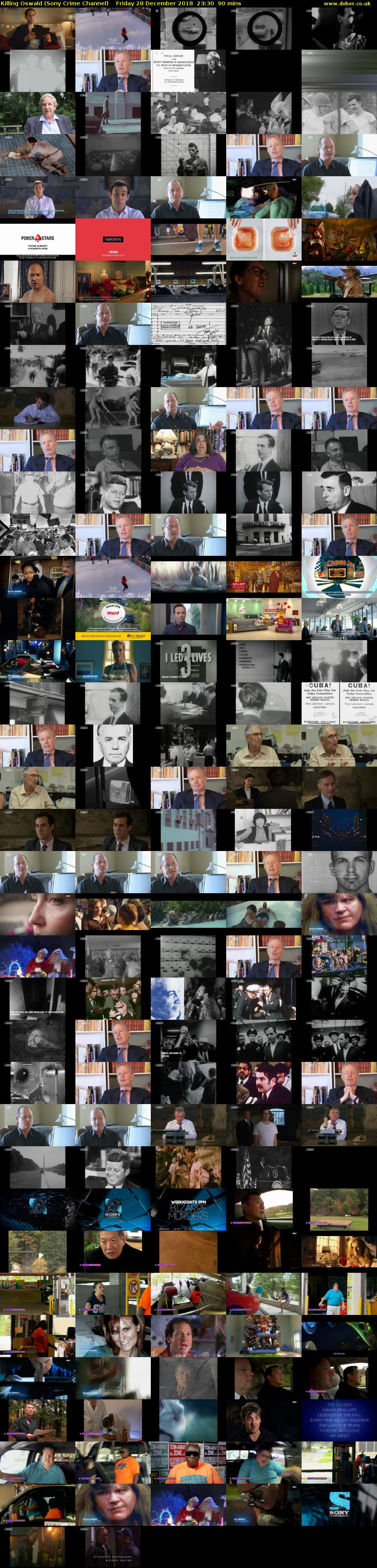 Killing Oswald (Sony Crime Channel) Friday 28 December 2018 23:30 - 01:00