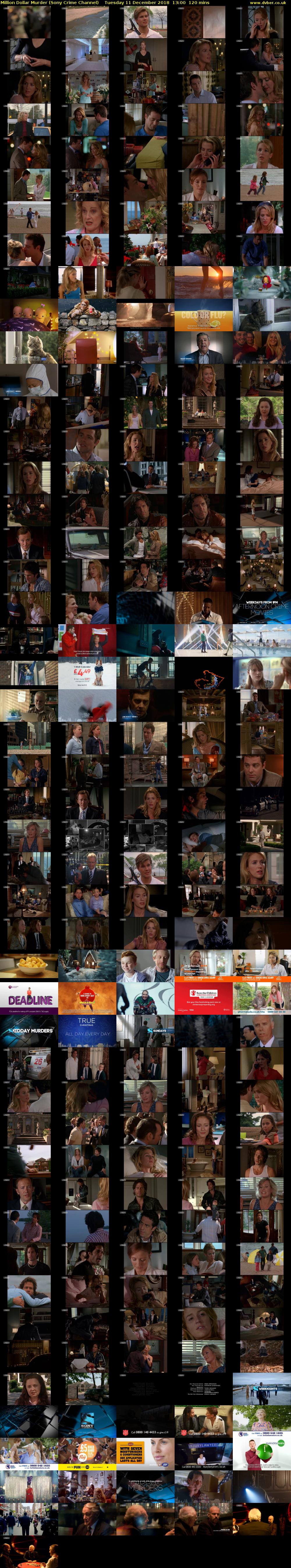 Million Dollar Murder (Sony Crime Channel) Tuesday 11 December 2018 13:00 - 15:00