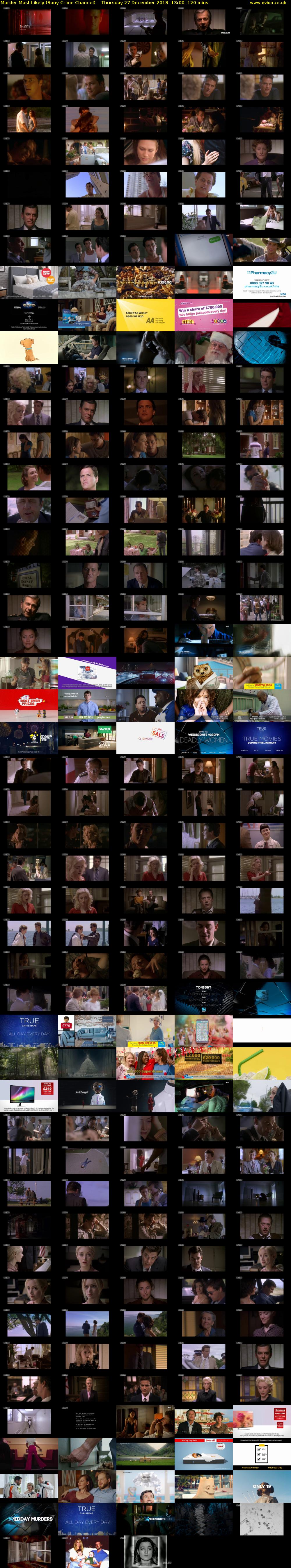 Murder Most Likely (Sony Crime Channel) Thursday 27 December 2018 13:00 - 15:00