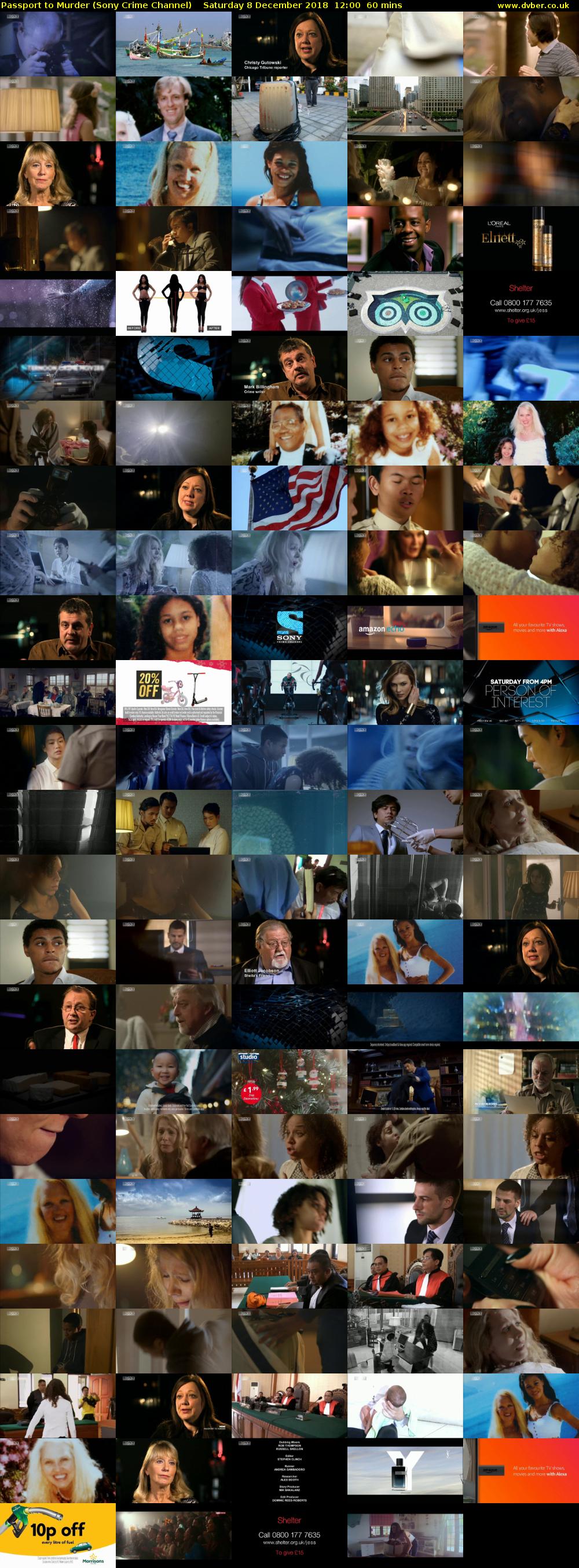 Passport to Murder (Sony Crime Channel) Saturday 8 December 2018 12:00 - 13:00