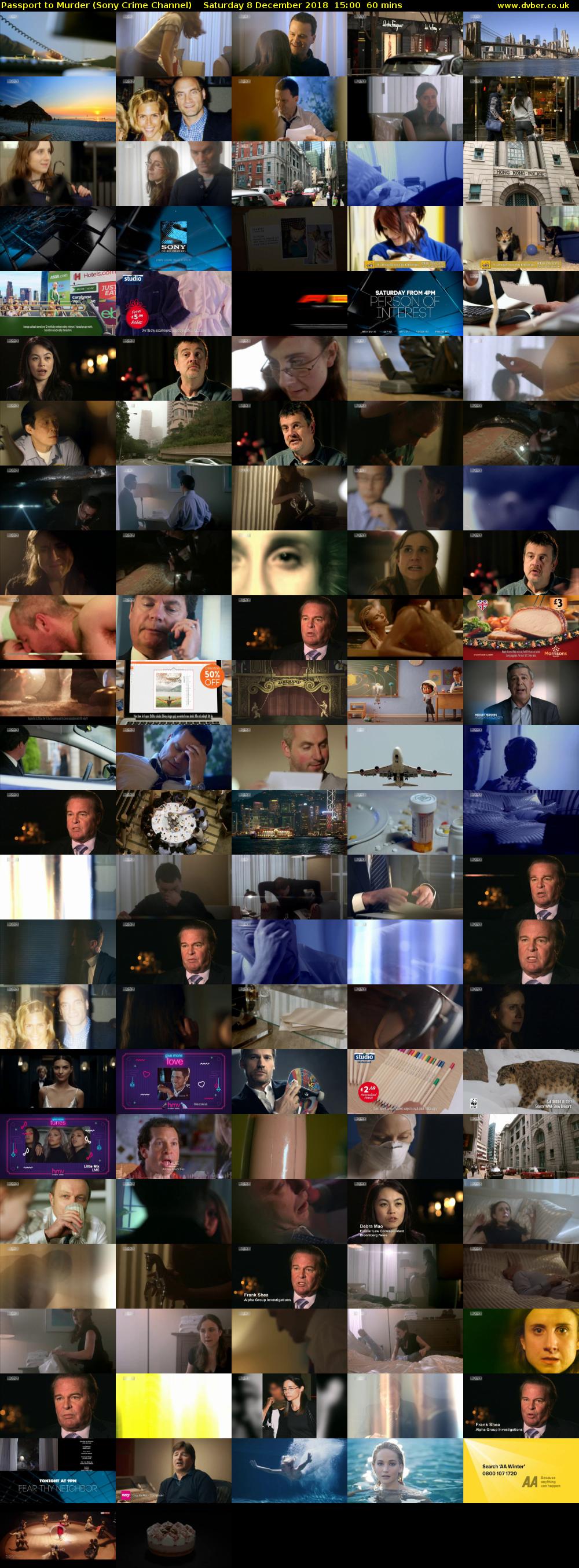 Passport to Murder (Sony Crime Channel) Saturday 8 December 2018 15:00 - 16:00