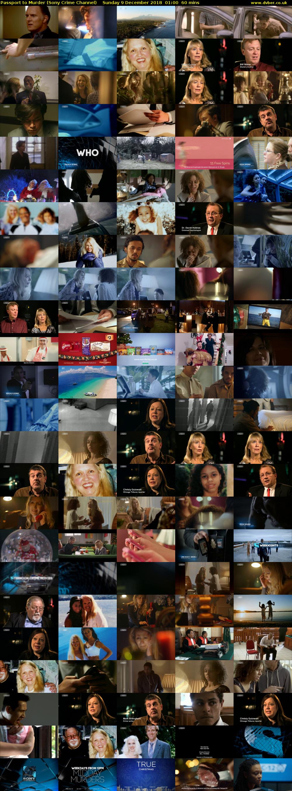 Passport to Murder (Sony Crime Channel) Sunday 9 December 2018 01:00 - 02:00