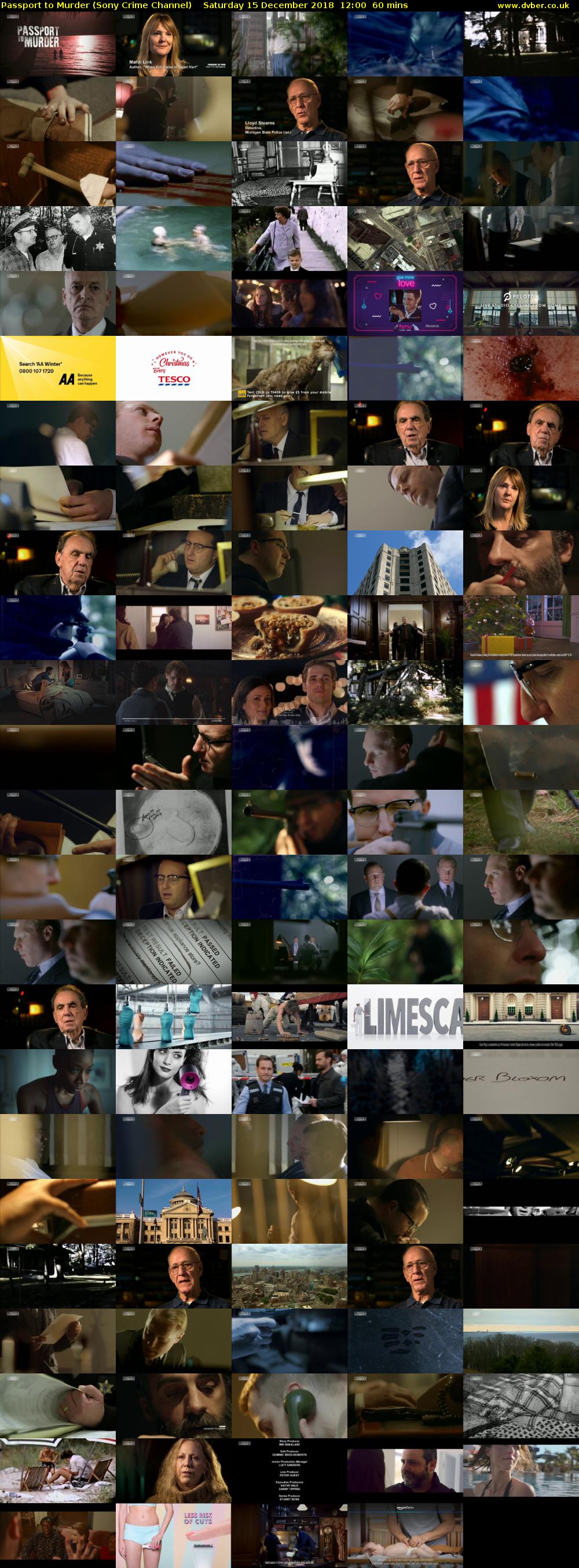 Passport to Murder (Sony Crime Channel) Saturday 15 December 2018 12:00 - 13:00