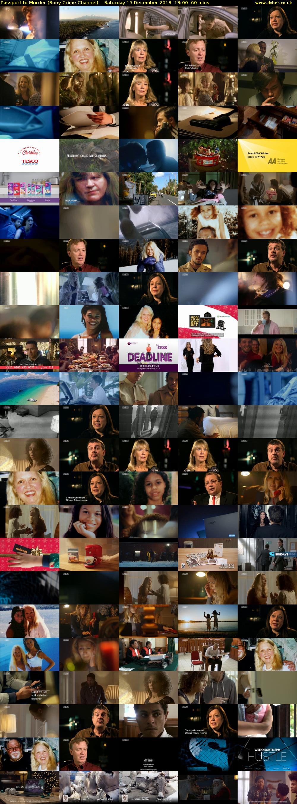 Passport to Murder (Sony Crime Channel) Saturday 15 December 2018 13:00 - 14:00