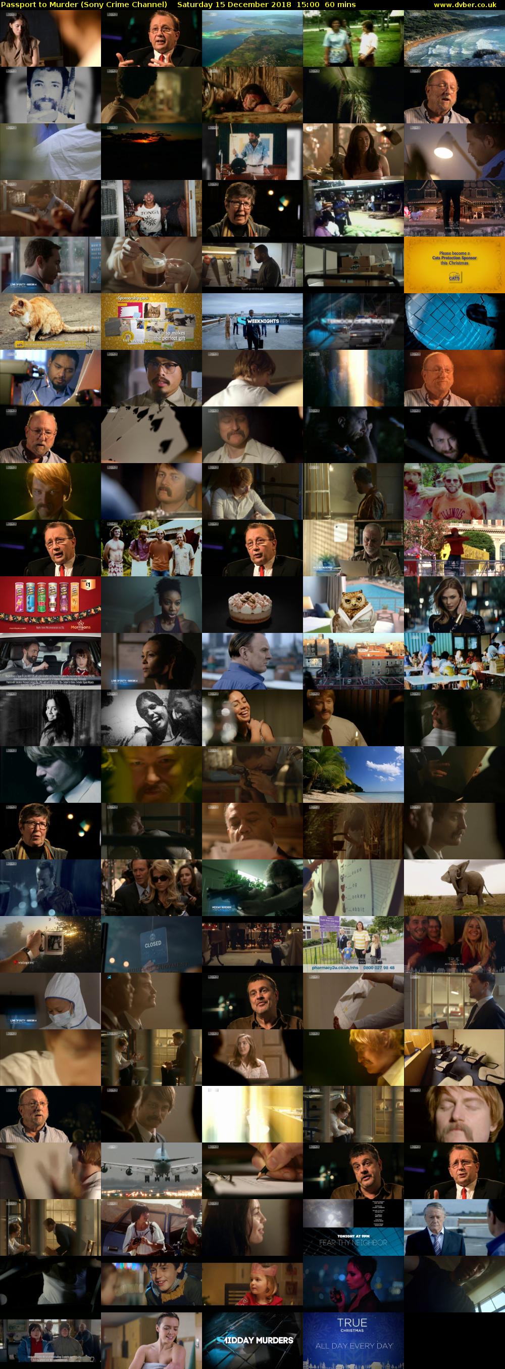 Passport to Murder (Sony Crime Channel) Saturday 15 December 2018 15:00 - 16:00