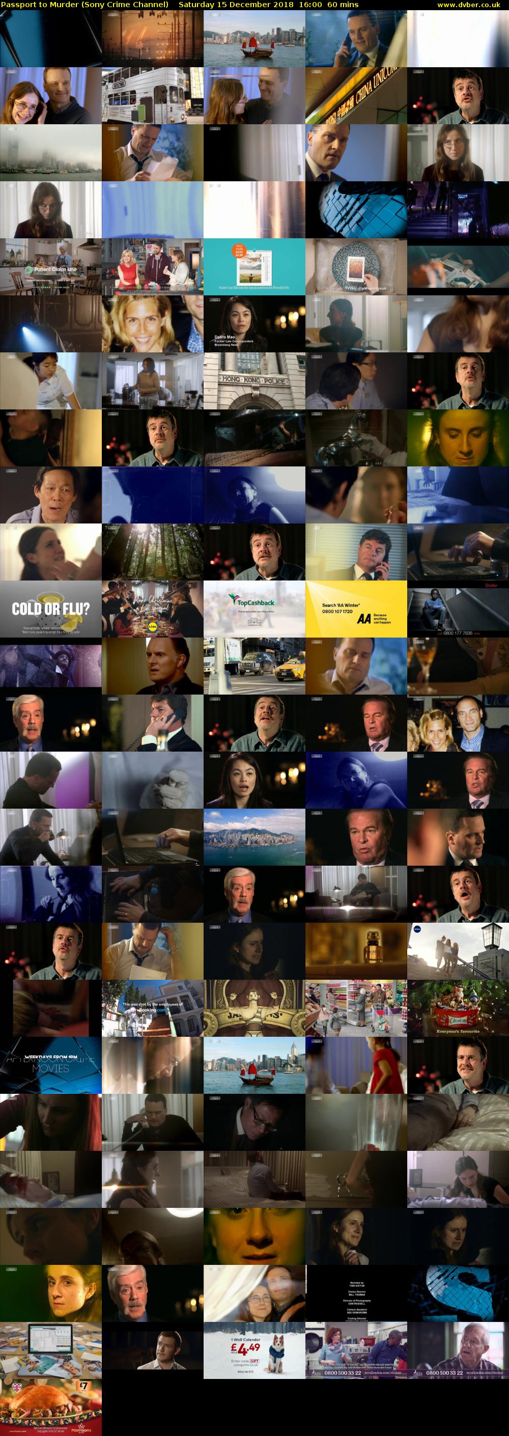 Passport to Murder (Sony Crime Channel) Saturday 15 December 2018 16:00 - 17:00