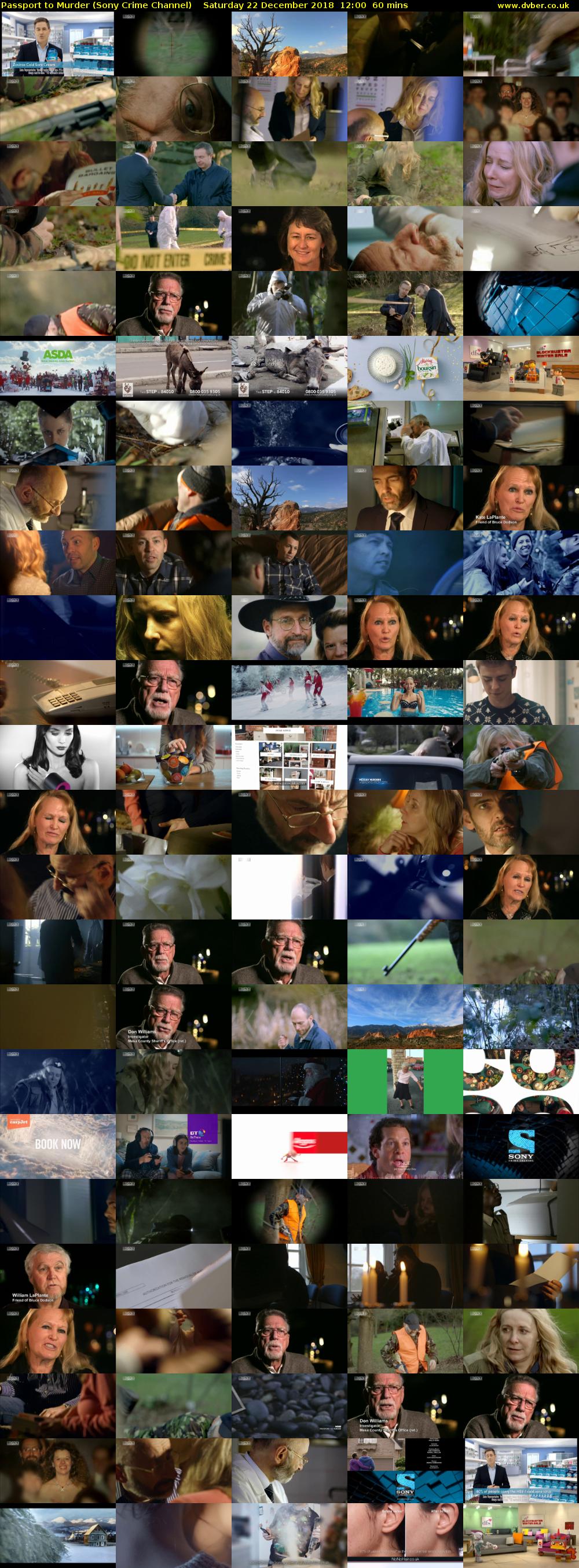 Passport to Murder (Sony Crime Channel) Saturday 22 December 2018 12:00 - 13:00