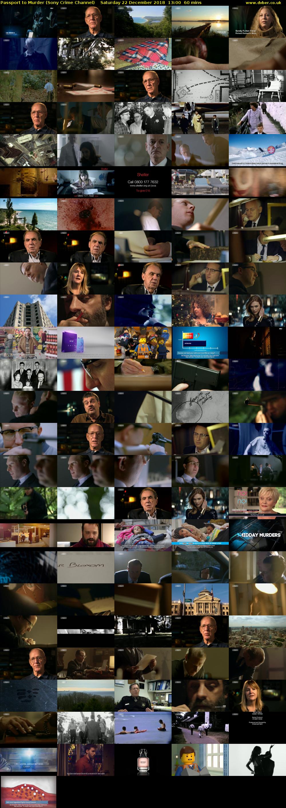 Passport to Murder (Sony Crime Channel) Saturday 22 December 2018 13:00 - 14:00