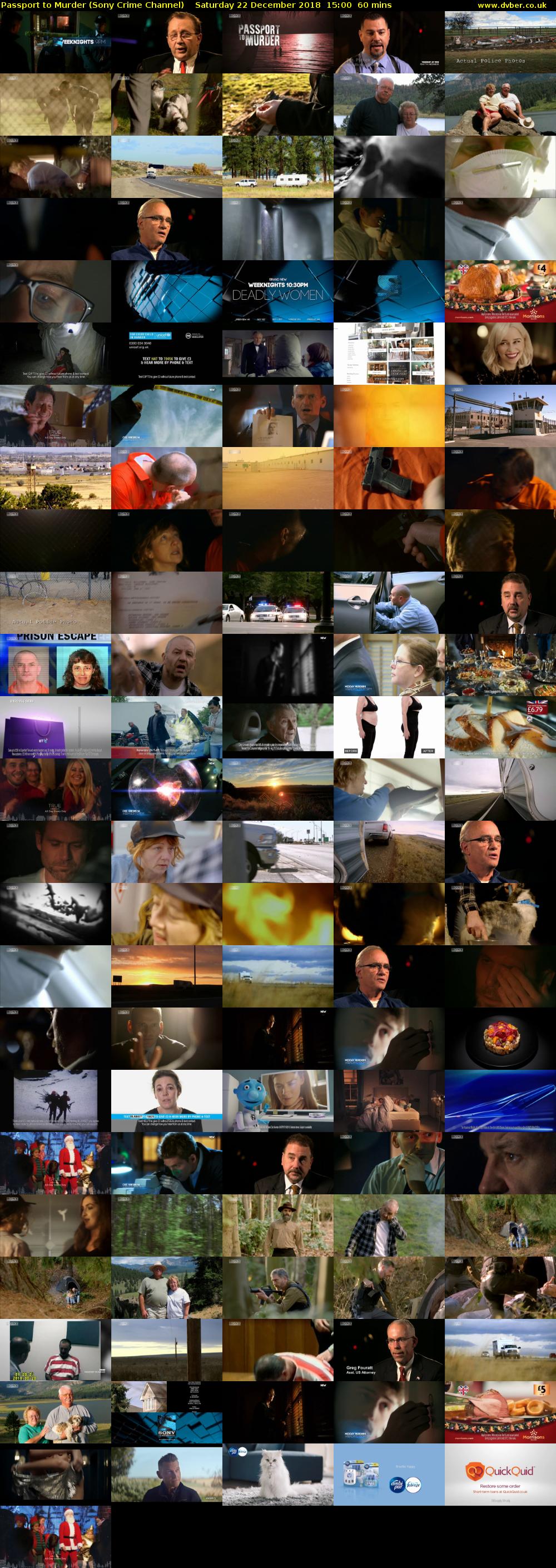 Passport to Murder (Sony Crime Channel) Saturday 22 December 2018 15:00 - 16:00