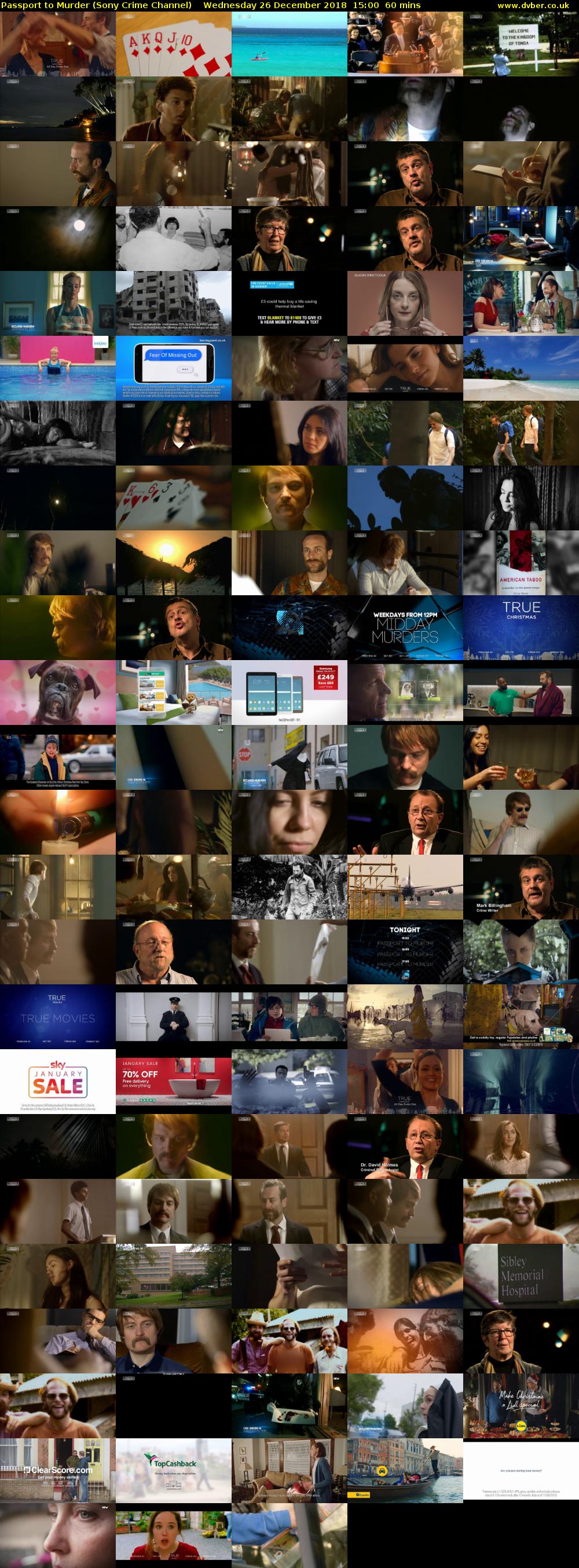 Passport to Murder (Sony Crime Channel) Wednesday 26 December 2018 15:00 - 16:00