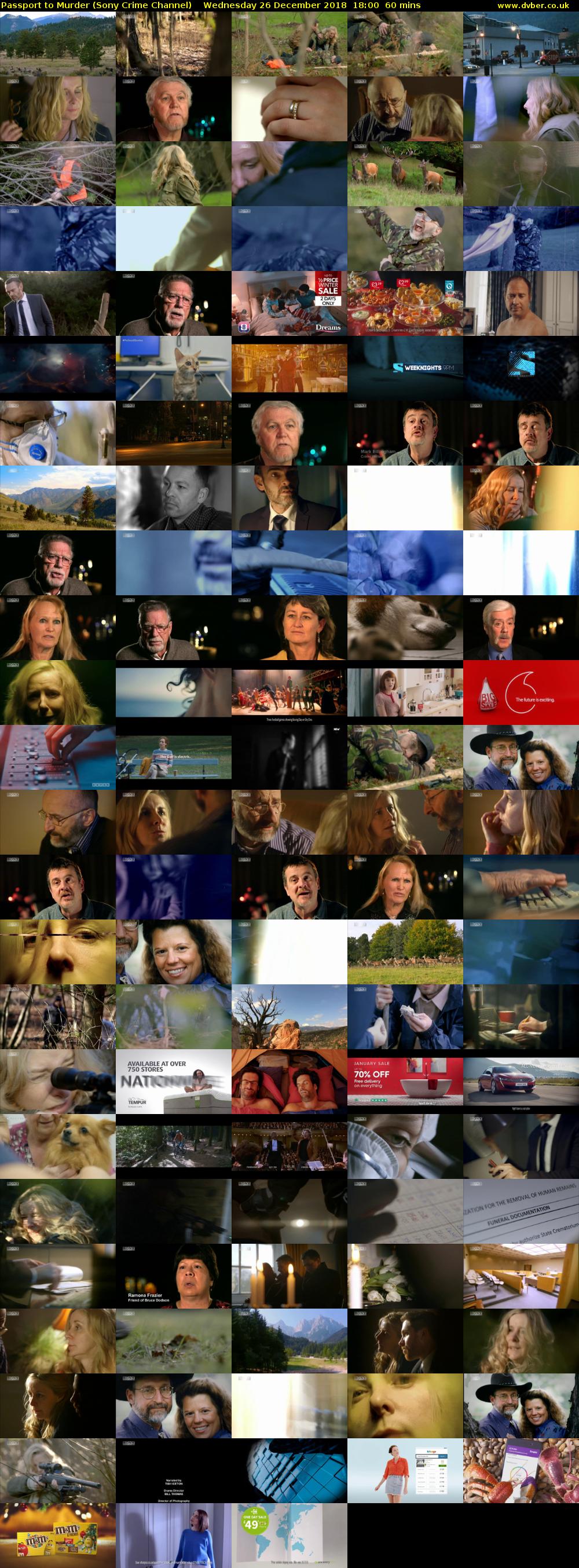 Passport to Murder (Sony Crime Channel) Wednesday 26 December 2018 18:00 - 19:00