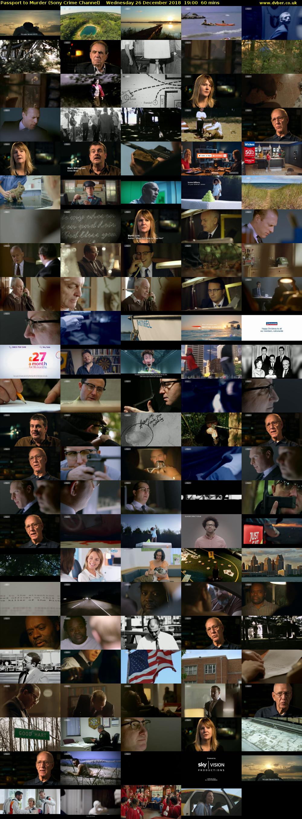 Passport to Murder (Sony Crime Channel) Wednesday 26 December 2018 19:00 - 20:00