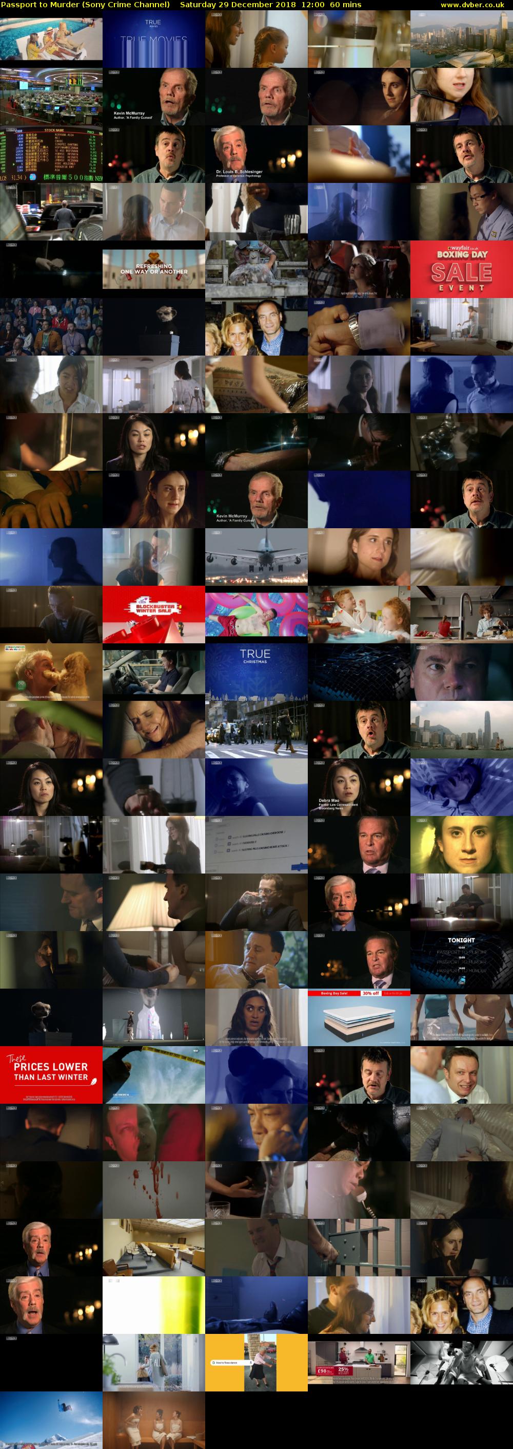 Passport to Murder (Sony Crime Channel) Saturday 29 December 2018 12:00 - 13:00