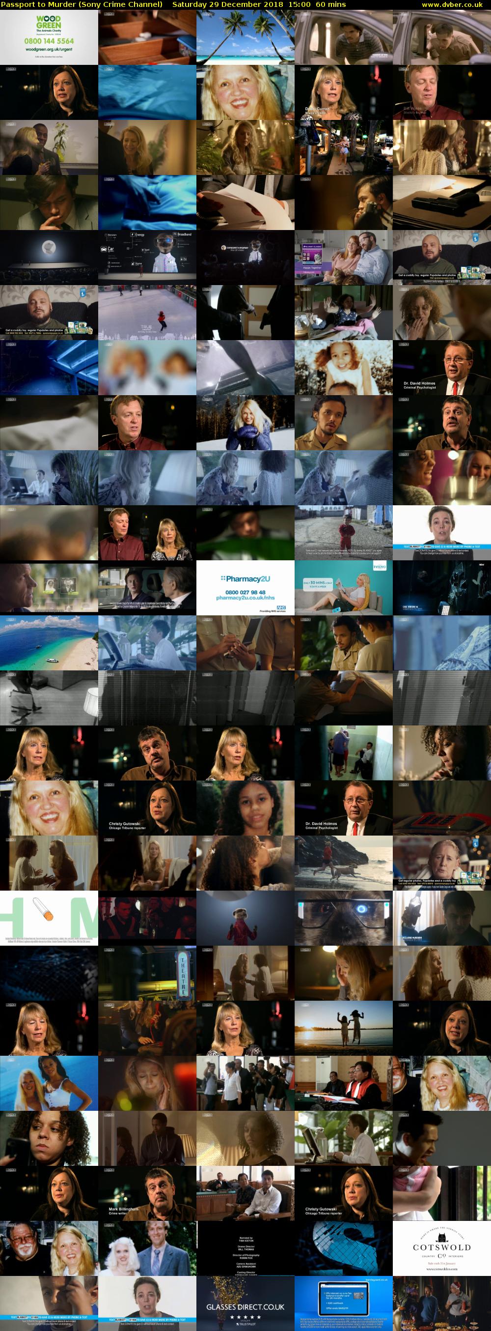 Passport to Murder (Sony Crime Channel) Saturday 29 December 2018 15:00 - 16:00