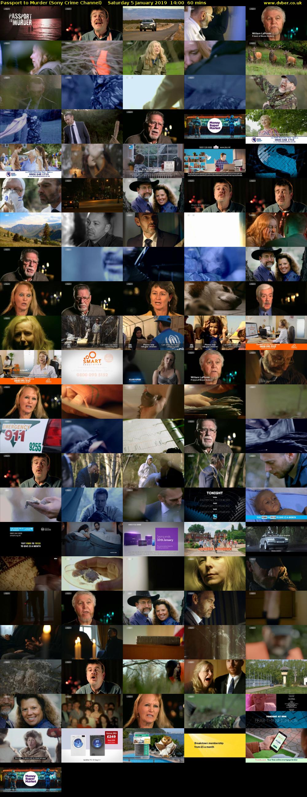 Passport to Murder (Sony Crime Channel) Saturday 5 January 2019 14:00 - 15:00