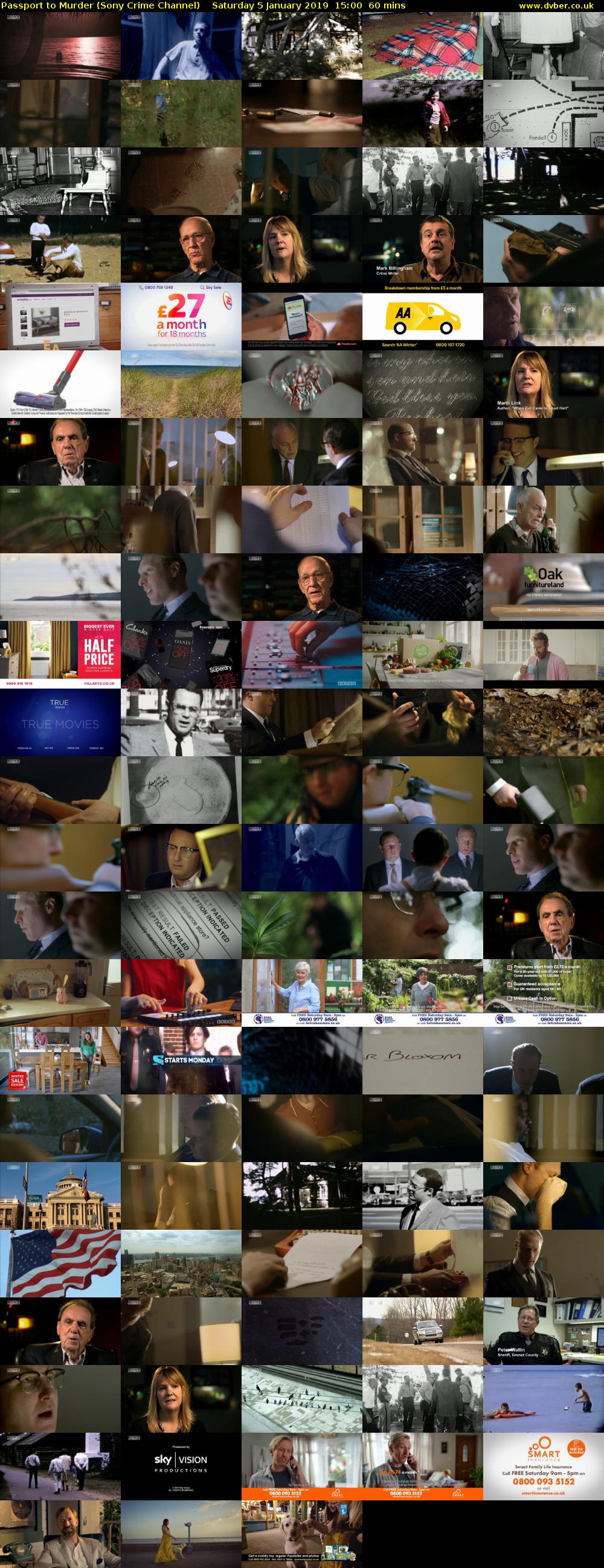 Passport to Murder (Sony Crime Channel) Saturday 5 January 2019 15:00 - 16:00