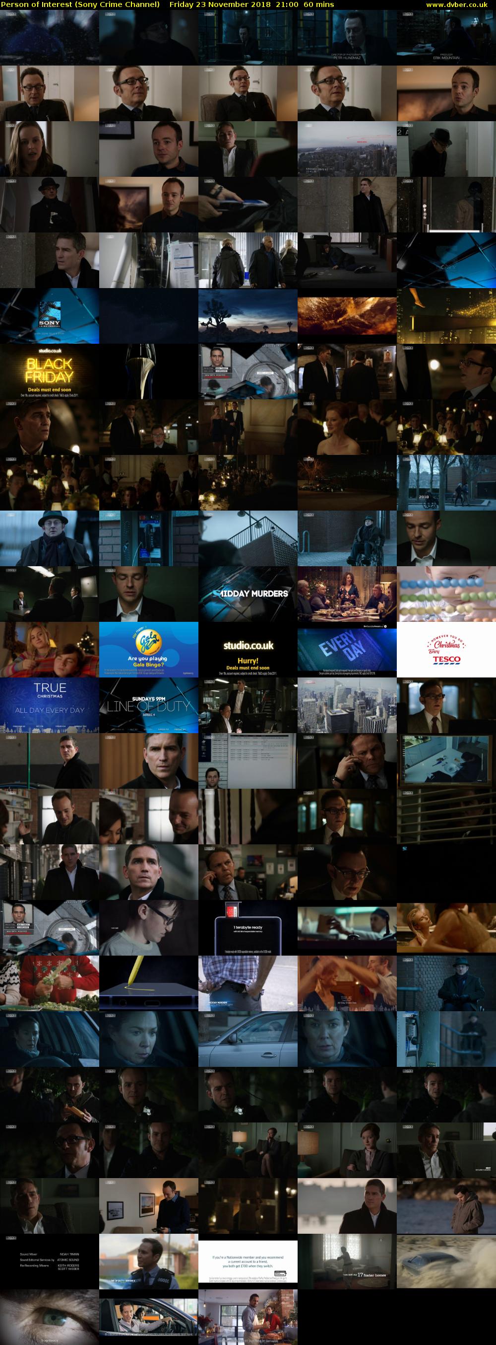 Person of Interest (Sony Crime Channel) Friday 23 November 2018 21:00 - 22:00