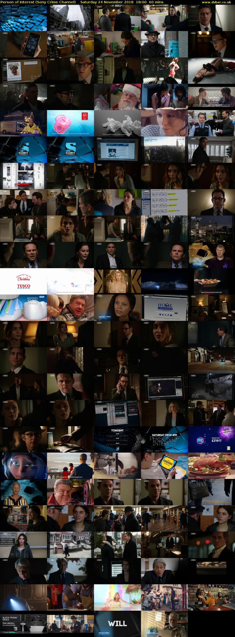 Person of Interest (Sony Crime Channel) Saturday 24 November 2018 18:00 - 19:00