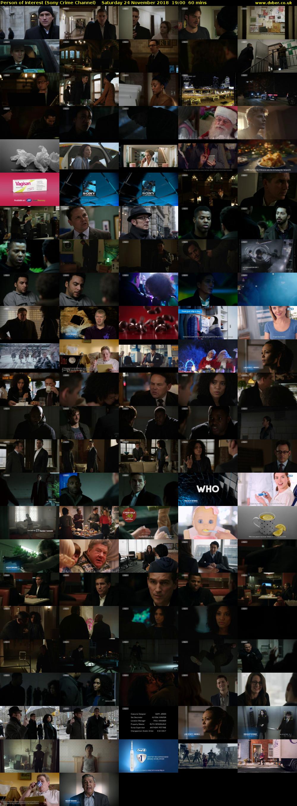 Person of Interest (Sony Crime Channel) Saturday 24 November 2018 19:00 - 20:00